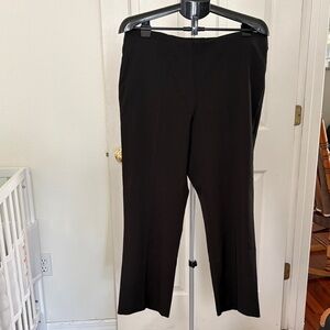Adrianna Papell Elegant Black Pull On Straight Leg Trousers